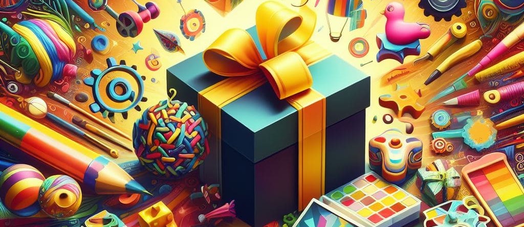 imagen con regalos y acuarelas educativos2 Regalos que inspiran la creatividad y la imaginación