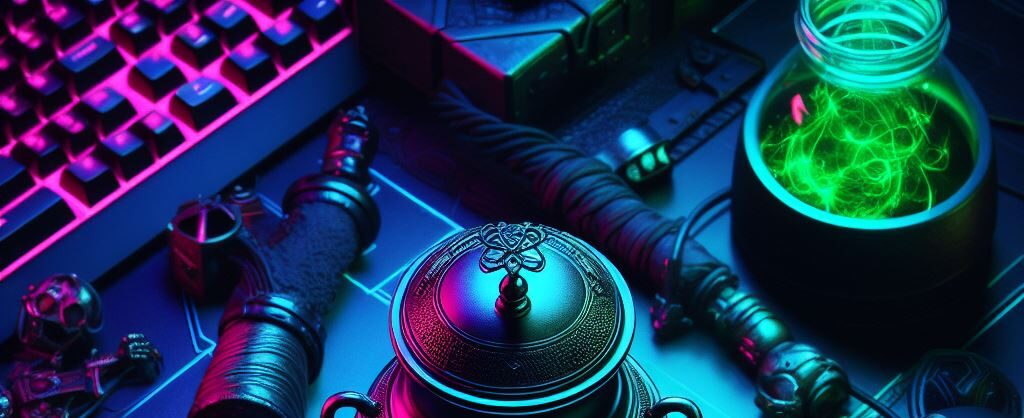 imagen de productos tecnologicos relacionados con el gaming